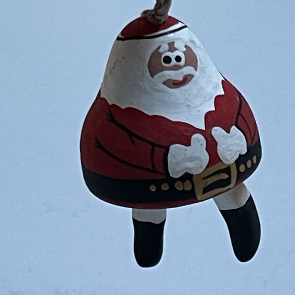 Ceramic Santa Claus Dangle Legs Hanging Christmas Tree‎ Ornament Red